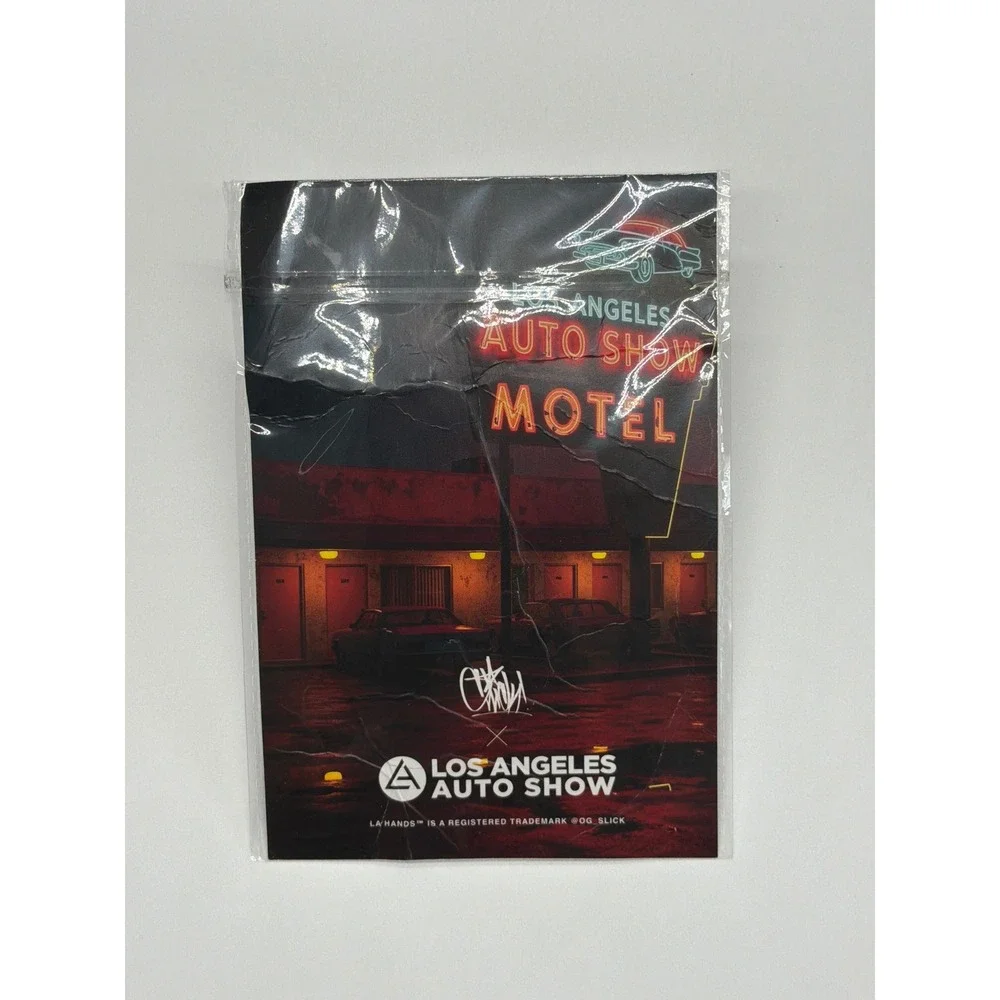 OG Slick LA Hands Los‎ Angeles Auto Show Motel Key Tag Keychain Black New